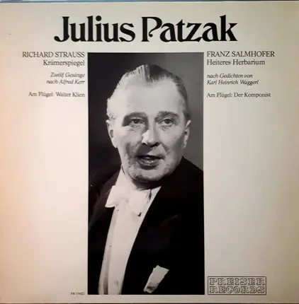 Julius Patzak / R. Strauss / Salmhofer - Kramerspiegel - Heiters Herbarium