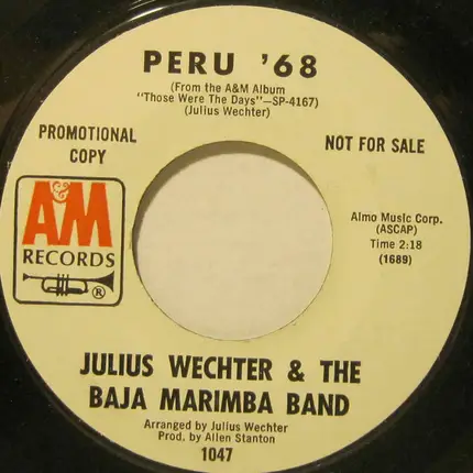 Julius Wechter & The Baja Marimba Band - Big Red / Peru '68