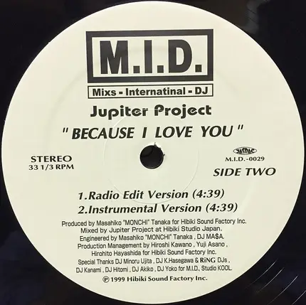Jupiter Project - Because I Love You