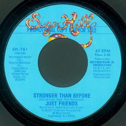 Just Friends - Stronger Than Before