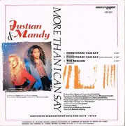 CD Single - Justian & Mandy - More Than I Can Say - Cardsleeve