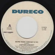 7inch Vinyl Single - Justian & Mandy - More Than I Can Say