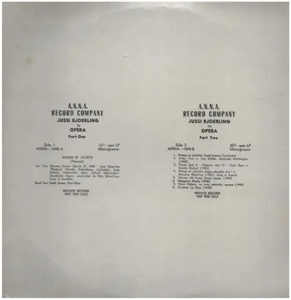 Jussi Bjoerling - In Opera