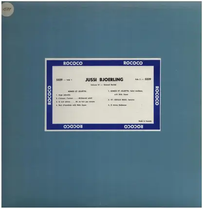 Jussi Bjoerling - Volume VI Gounod Recital