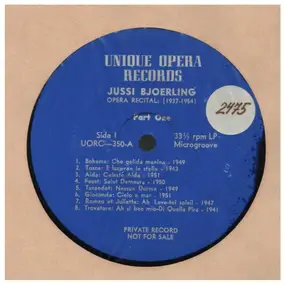 Jussi Bjorling - Opera Recital