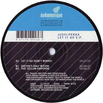 Jussi-Pekka, Jussi-Pekka Parikka - Let It Go E.P.