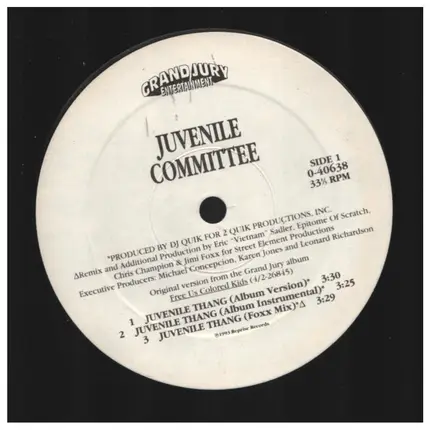 Juvenile Committee - Juvenile Thang / Juvenile Rules
