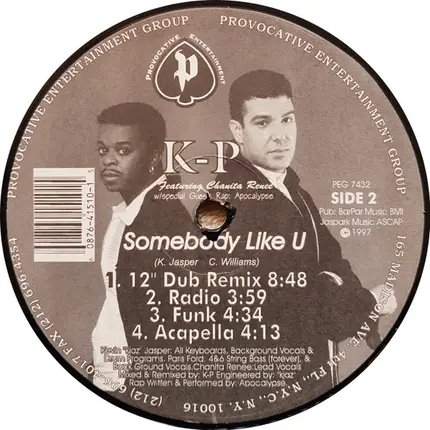K - P - Somebody Like U