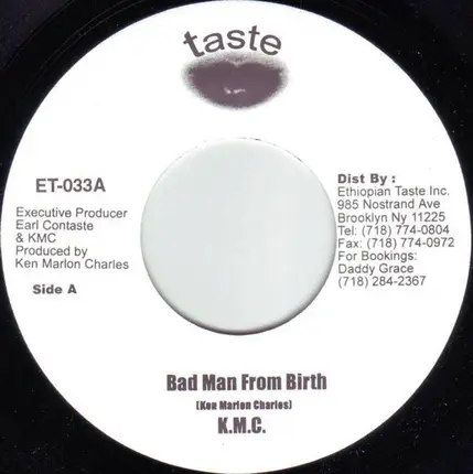 K.M.C. / Nadia Batson - Bad Man From Birth / Thought I Would Of Fall