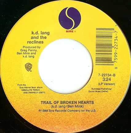 k.d. lang and the reclines - Three Days