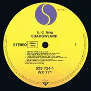 LP - k.d. lang - Shadowland (The Owen Bradley Sessions)