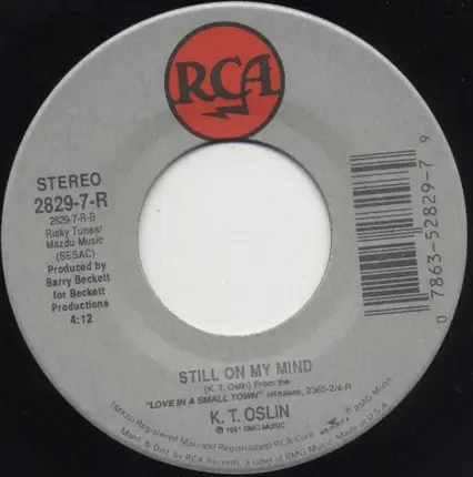 K.T. Oslin - You Call Everybody Darling / Still On My Mind