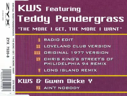 K.W.S. Feat. Teddy Pendergrass - The More I Get, The More I Want