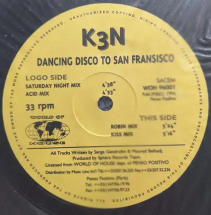 K3n - Dancing Disco To San Fransisco