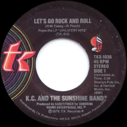 KC & The Sunshine Band - Let's Go Rock And Roll / I've Got The Feeling