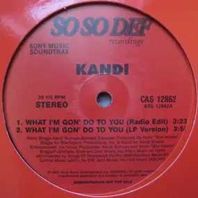 Kandis - What I'm Gon' Do To You