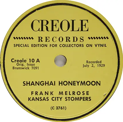 Kansas City Tin Roof Stompers - Shanghai Honeymoon / Good Feeling Blues