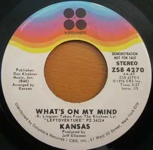 Kansas - What's On My Mind