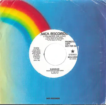 Kansas - I Counted On Love