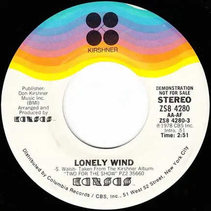 Kansas - Lonely Wind