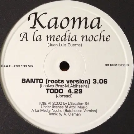 Kaoma - A La Media Noche
