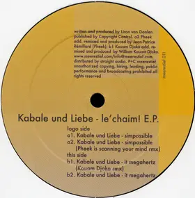 Kabale und Liebe - Le' Chaim! E.P.