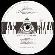 LP - Kahvas Jute - Wide Open - Non Gatefold