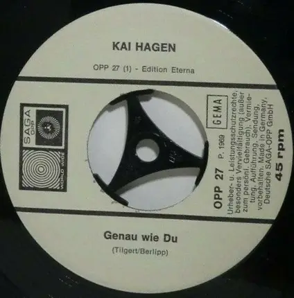 Kai Hagen - Genau Wie Du / Golden Gate Von San Francisco