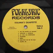LP - Kalama's Quartet - Early Hawaiian Classics