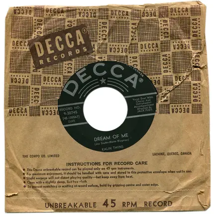 Kalin Twins - Forget Me Not / Dream Of Me