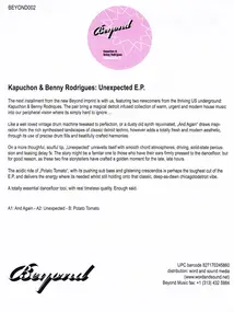 Kapuchon & Benny Rodrigues - Unexpected E.p.