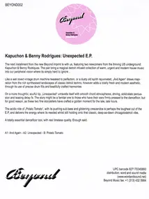 Kapuchon & Benny Rodrigues - Unexpected E.p.