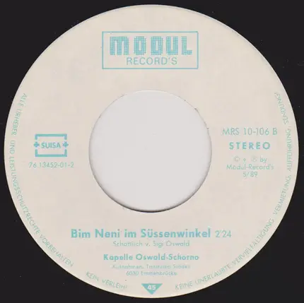 Kapelle Oswald-Schorno - Oswald-Ländler