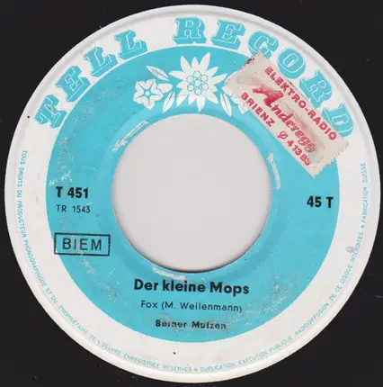 Kapelle Berner Mutze - Der Kleine Mops / Schaumwein