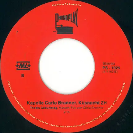 Kapelle Carlo Brunner - Chrigeli-Ländler