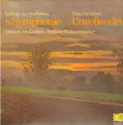 LP - Karajan, Berliner Philharmoniker - Beethoven-8.Symph, Schubert-Unvollendete