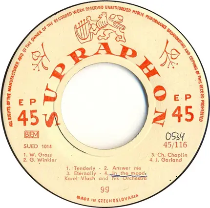 Karel Vlach Orchestra - Cherry Pink And Appleblossom White