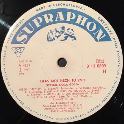 Karel Gott - Hlas Můj Nech Tu Znít (Recitál Karla Gotta)