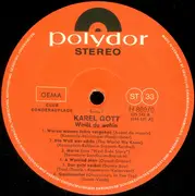 LP - Karel Gott - Weißt Du Wohin