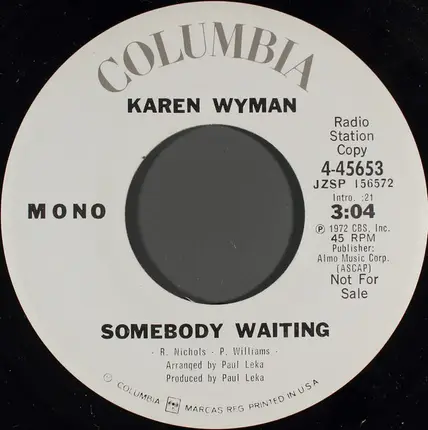 Karen Wyman - Somebody Waiting