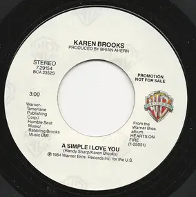 Karen Brooks - Give It Up / A Simple I Love You