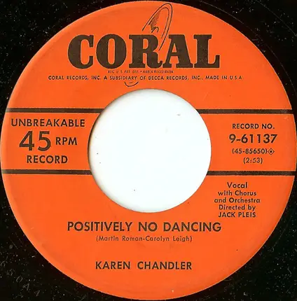 Karen Chandler - Hit The Target, Baby / Positively No Dancing