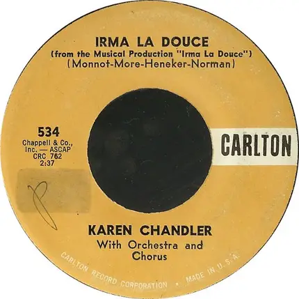 Karen Chandler - Irma La Douce