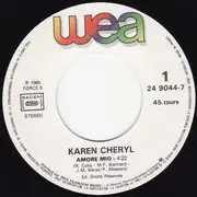 7inch Vinyl Single - Karen Cheryl - Amore Mio
