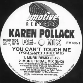 Karen Pollard - You Can't Touch Me (You Can't Hurt Me) (Remixes)