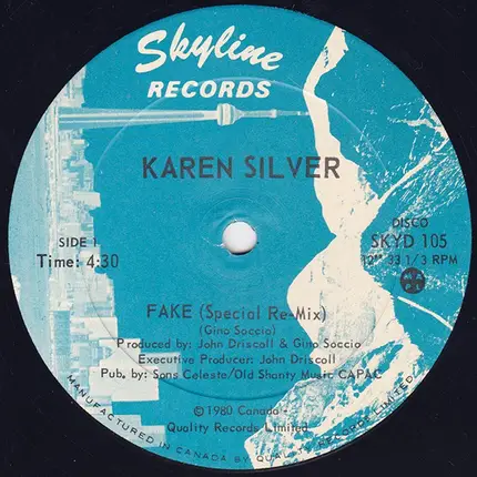 Karen Silver - Fake (Special Re-Mix) / Can't Stop Dancing