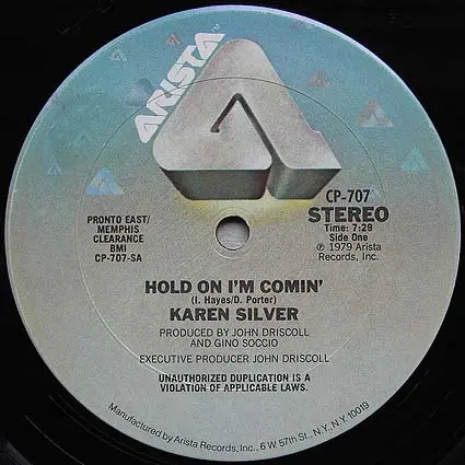 Karen Silver - Hold on I'm Comin'