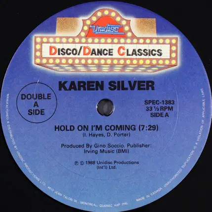 Karen Silver - Hold On I'm Coming/Set Me Free/Nobody Else