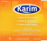 CD Single - Karim - Länger Als Die Ewigkeit