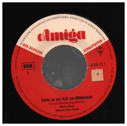 Karin Heyn / Hartmut Eichler - Schön Ist Ein Kuß Um Mitternacht / Lachend Durch Den Regen